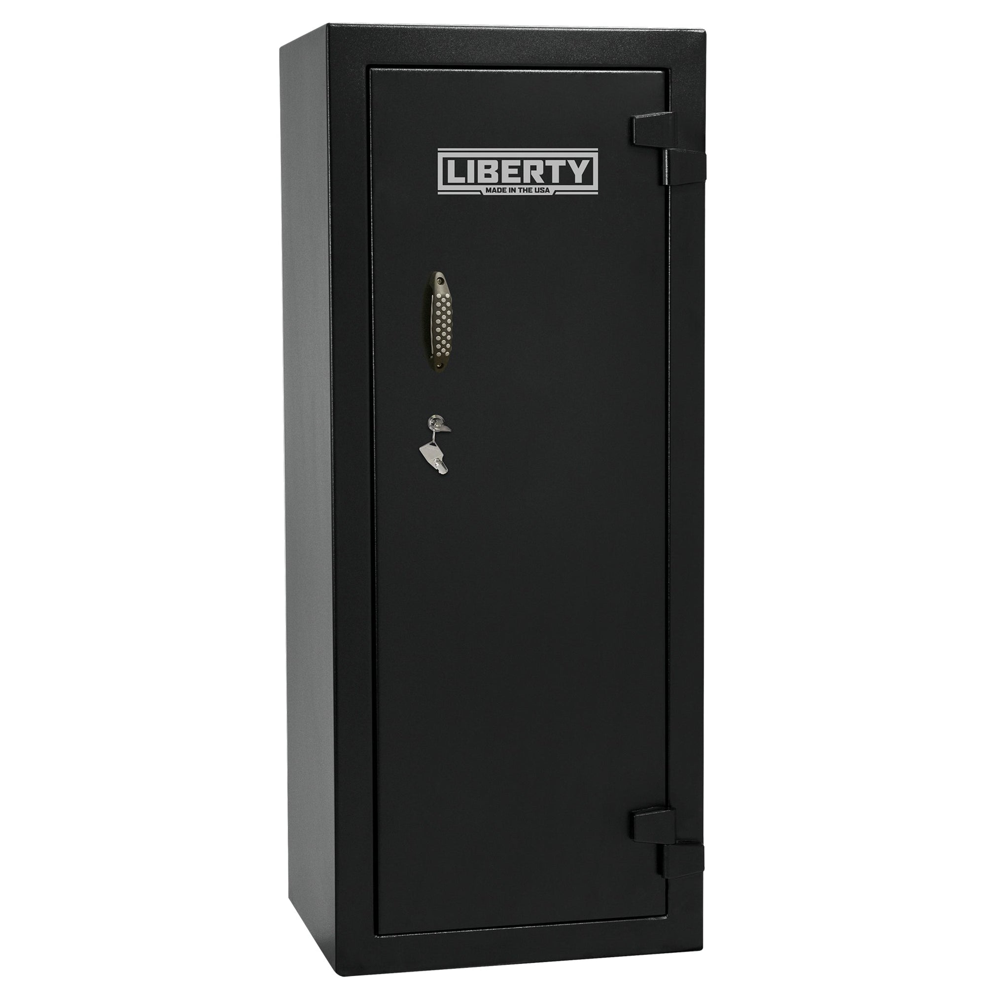 Ammo Cabinet 13 | Dimensions: 59”(H) x 24”(W) x 16”(D) | 2 (Expandable to 4) Long Guns | Black - closed