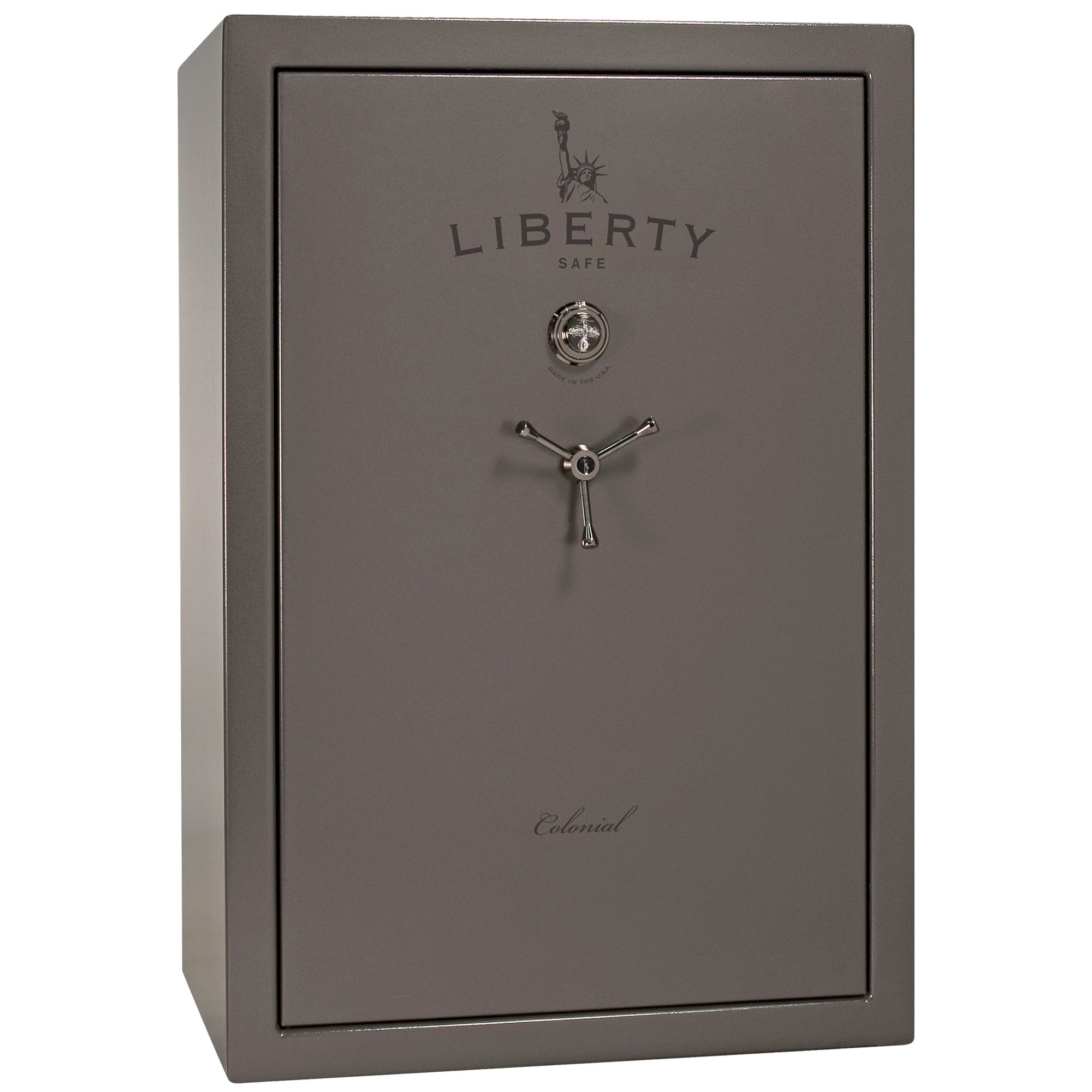 Colonial Series | Level 4 Security | 75 Minute Fire Protection | 35 | DIMENSIONS: 60.5"(H) X 42”(W) X 22"(D*) | Gray Gloss | Mechanical Lock - closed