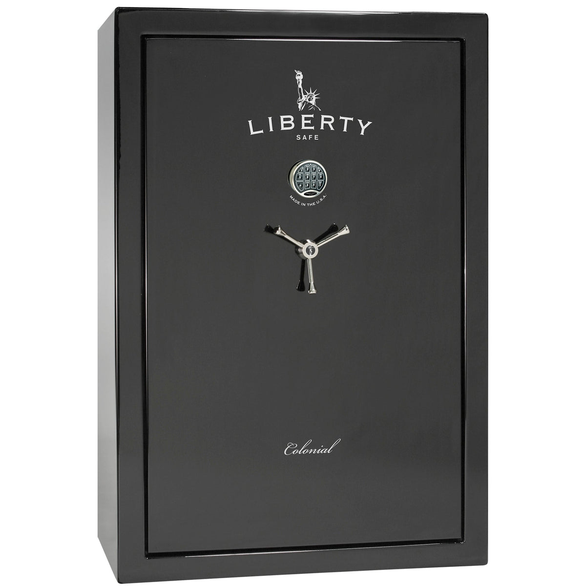 Colonial 35 | Pro Flex Interior | Level 4 Security | 75 Minute Fire Protection | Dimensions: 60.5&quot;(H) x 42&quot;(W) x 22&quot;(D) | Up to 45 Long Guns | Black Gloss | Electronic Lock - Closed