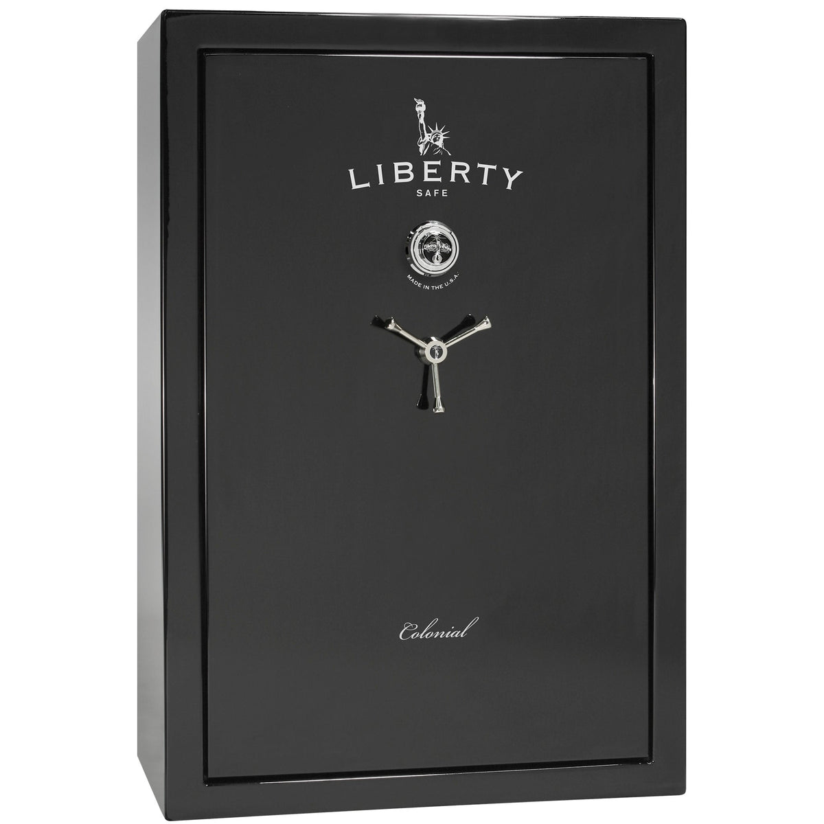 Colonial 35 | Pro Flex Interior | Level 4 Security | 75 Minute Fire Protection | Dimensions: 60.5&quot;(H) x 42&quot;(W) x 22&quot;(D) | Up to 45 Long Guns | Black Gloss | Mechanical Lock - Closed