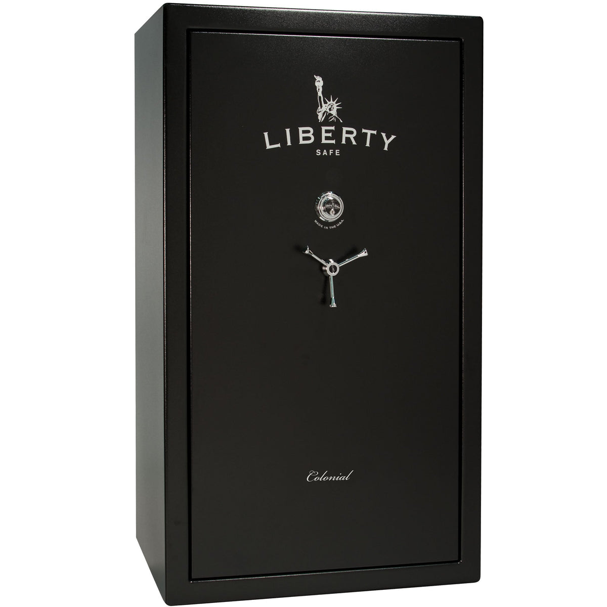 Colonial Series | Level 4 Security | 75 Minute Fire Protection | 50 PRO FLEX | DIMENSIONS: 72.5&quot;(H) X 42&quot;(W) X 27.5&quot;(D*) | Black Textured | Mechanical Lock - Closed