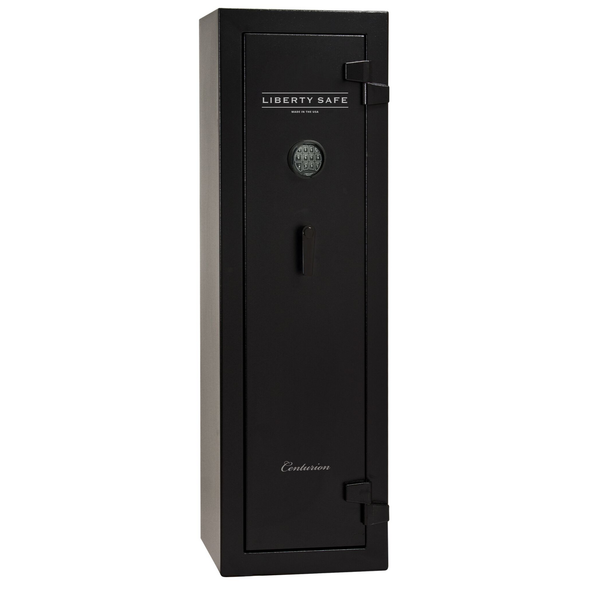 Centurion 12 | Level 1 Security | 30 Minute Fire Protection | Dimensions: 59.5&quot; x 18.25&quot; x 16&quot; | Textured Black | Elock - Closed Door