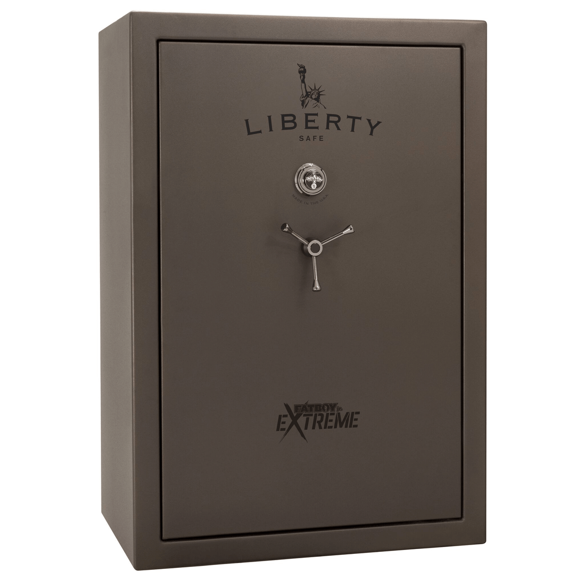 Fatboy Jr. Series | Extreme 6-in-One Flex Interior | Level 4 Security | 75 Minute Fire Protection | Dimensions: 60.5&quot;(H) x 42&quot;(W) x 22&quot;(D) | Up to 45 Long Guns | Bronze Textured | Mechanical Lock – Closed