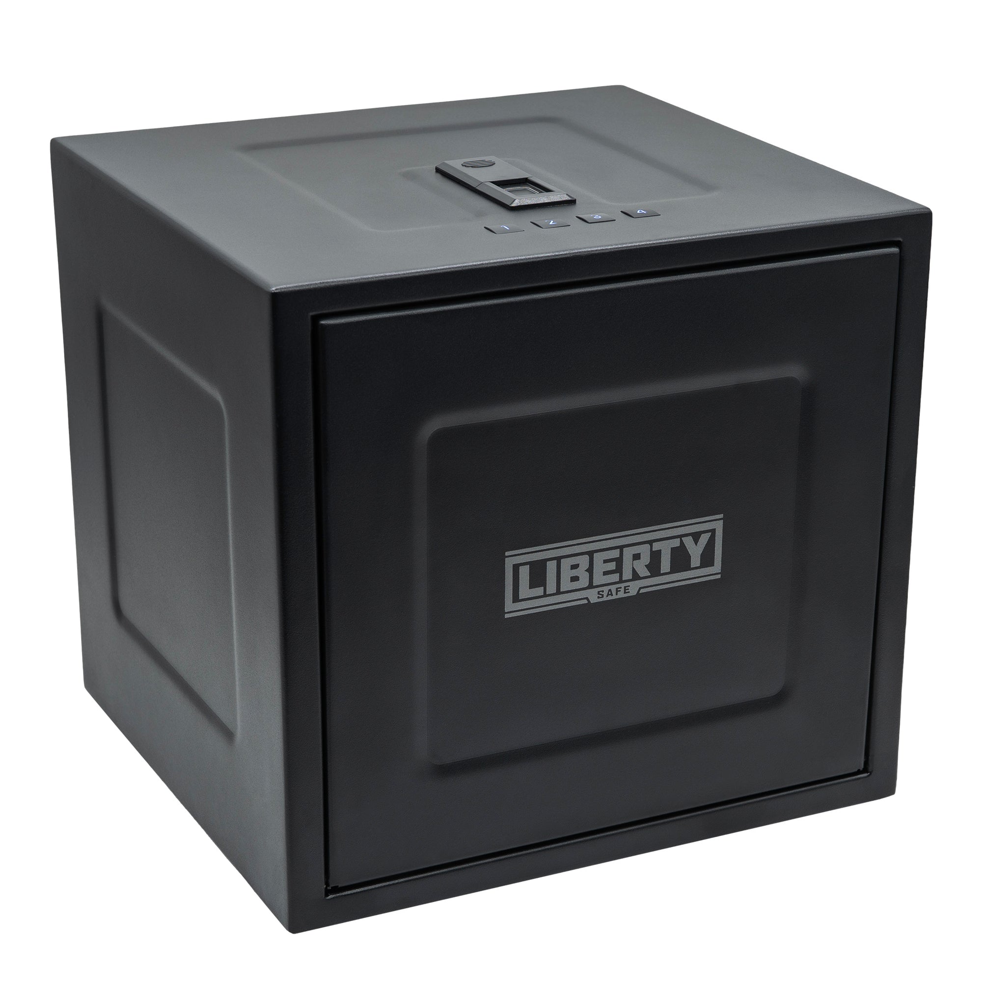 HDV-350X | Biometric Handgun Vault | 13”(D) X 14”(W) X 13”(H) Exterior Dimensions | Black - Closed