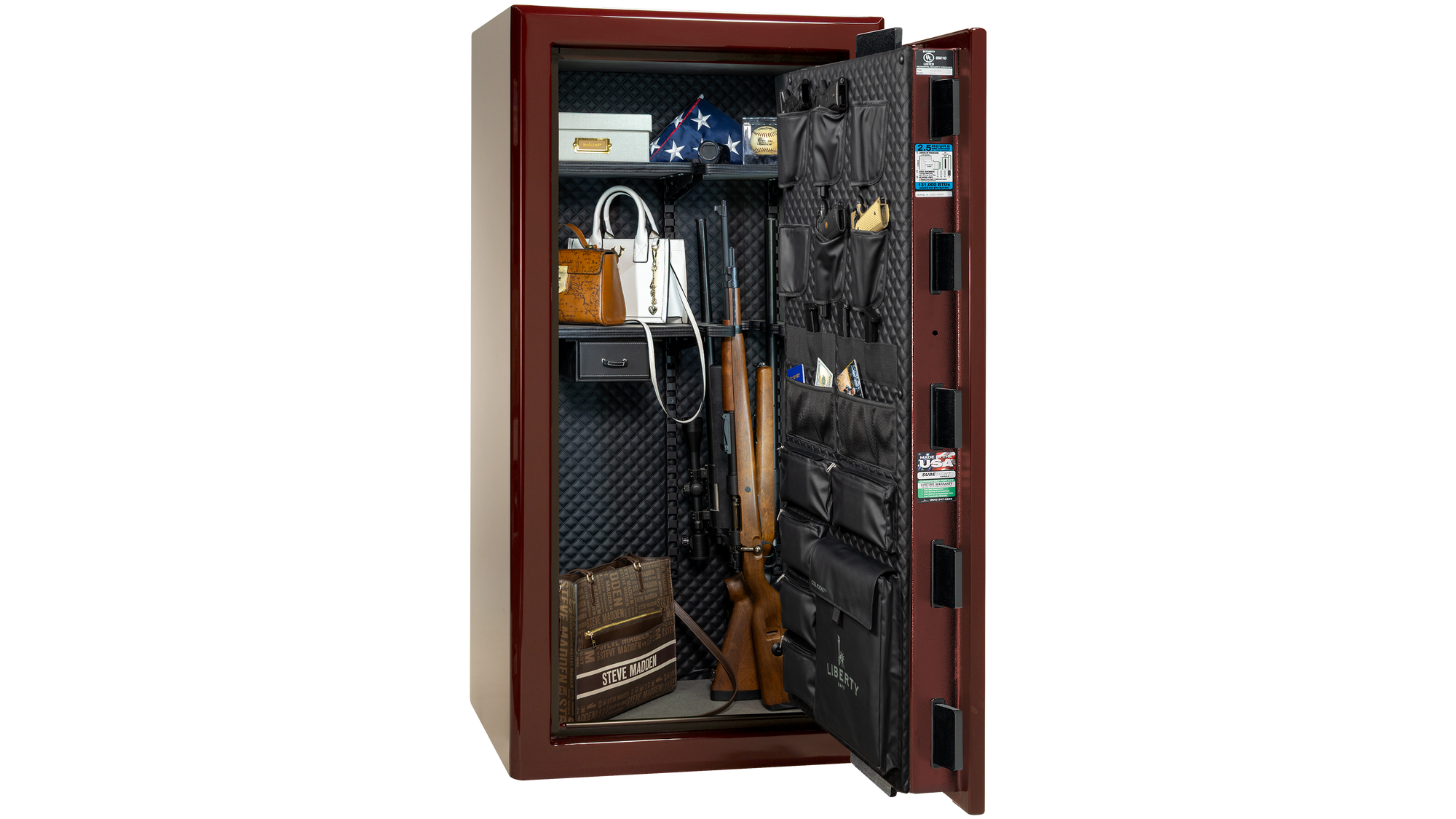 Presidential 25 Burgundy Gloss - Open Interior