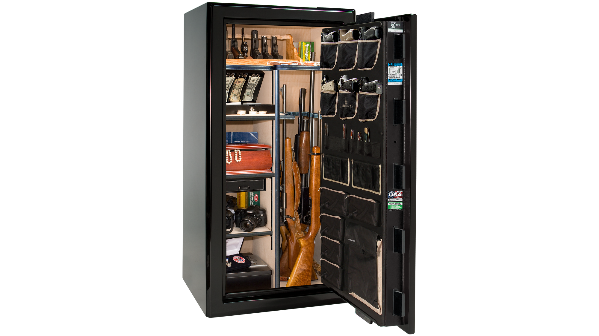 Presidential 25 Black Gloss - Open Interior