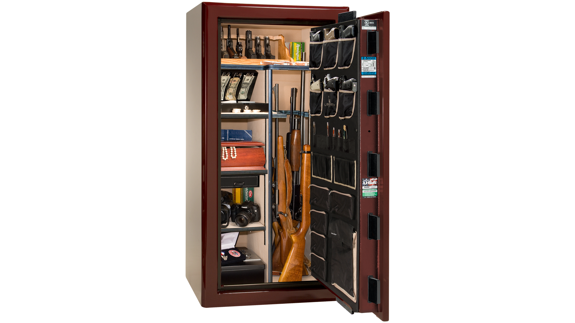 Presidential 25 Burgundy Gloss - Open Interior
