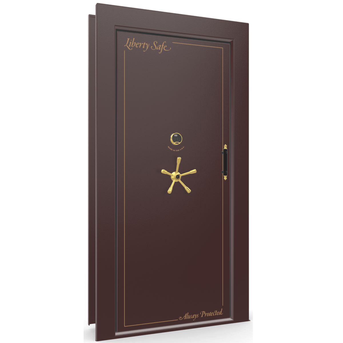 Vault Door Series | Out-Swing | Right Hinge | White Marble | Mechanical Lock