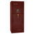 Premium Home Series | Level 7 Security | 2 Hour Fire Protection | 17 | Dimensions: 60.25"(H) x 24.5"(W) x 19"(D) | Burgundy Gloss Brass - Closed Door